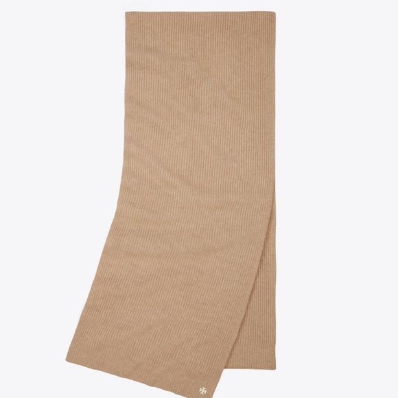 Tory Burch Ribbed Cashmere Oversized Scarf - Picture 5 of 12